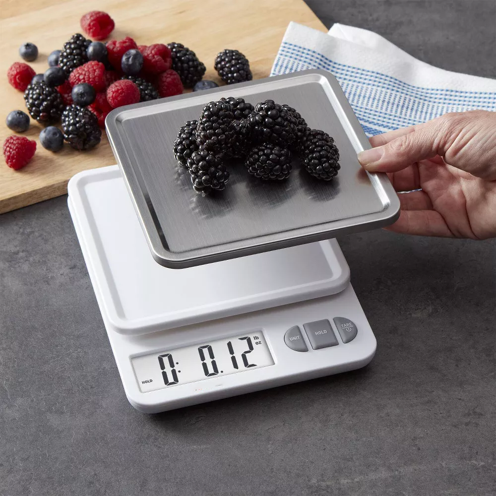 Digital Kitchen Scale with Removable Stainless‑Steel Tray