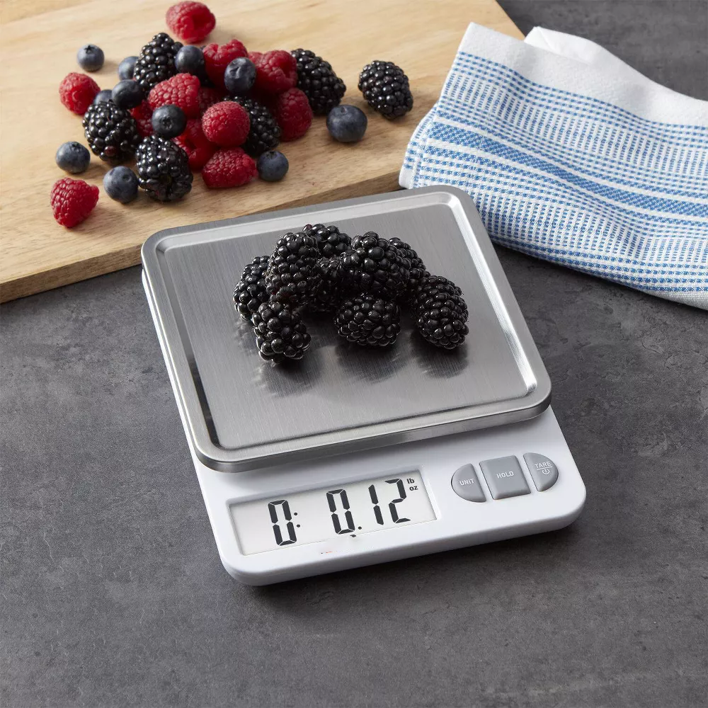 Digital Kitchen Scale with Removable Stainless‑Steel Tray