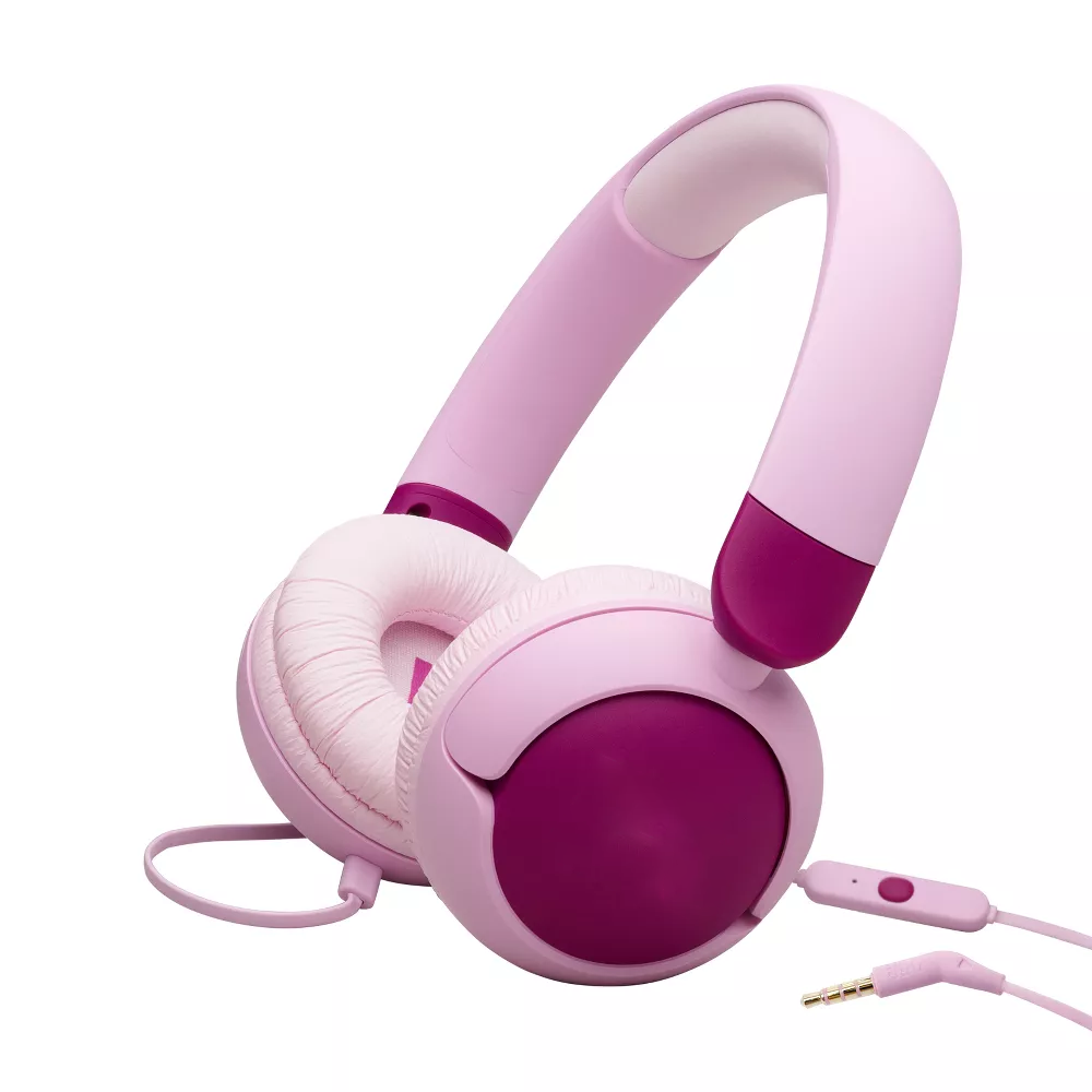 Wired On‑Ear Kids Headphones with Built‑in Microphone