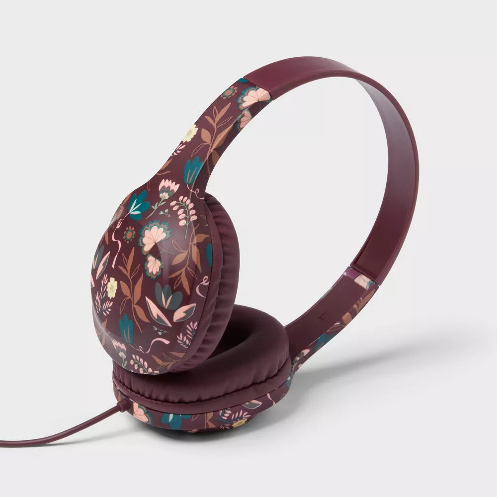 Wired Over‑Ear Headphones with Built‑in Microphone